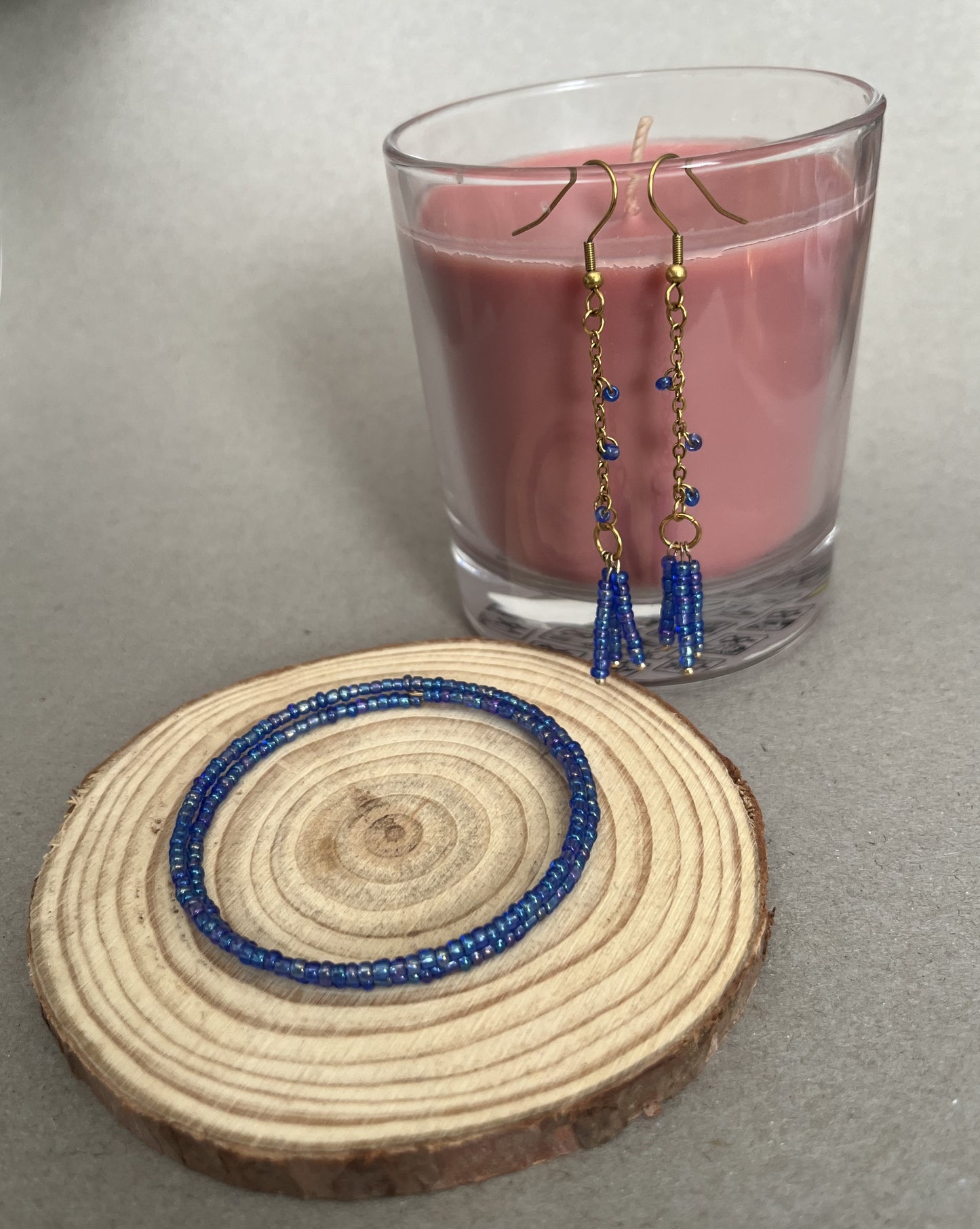 Beaded bracelet "The Blue Sky"