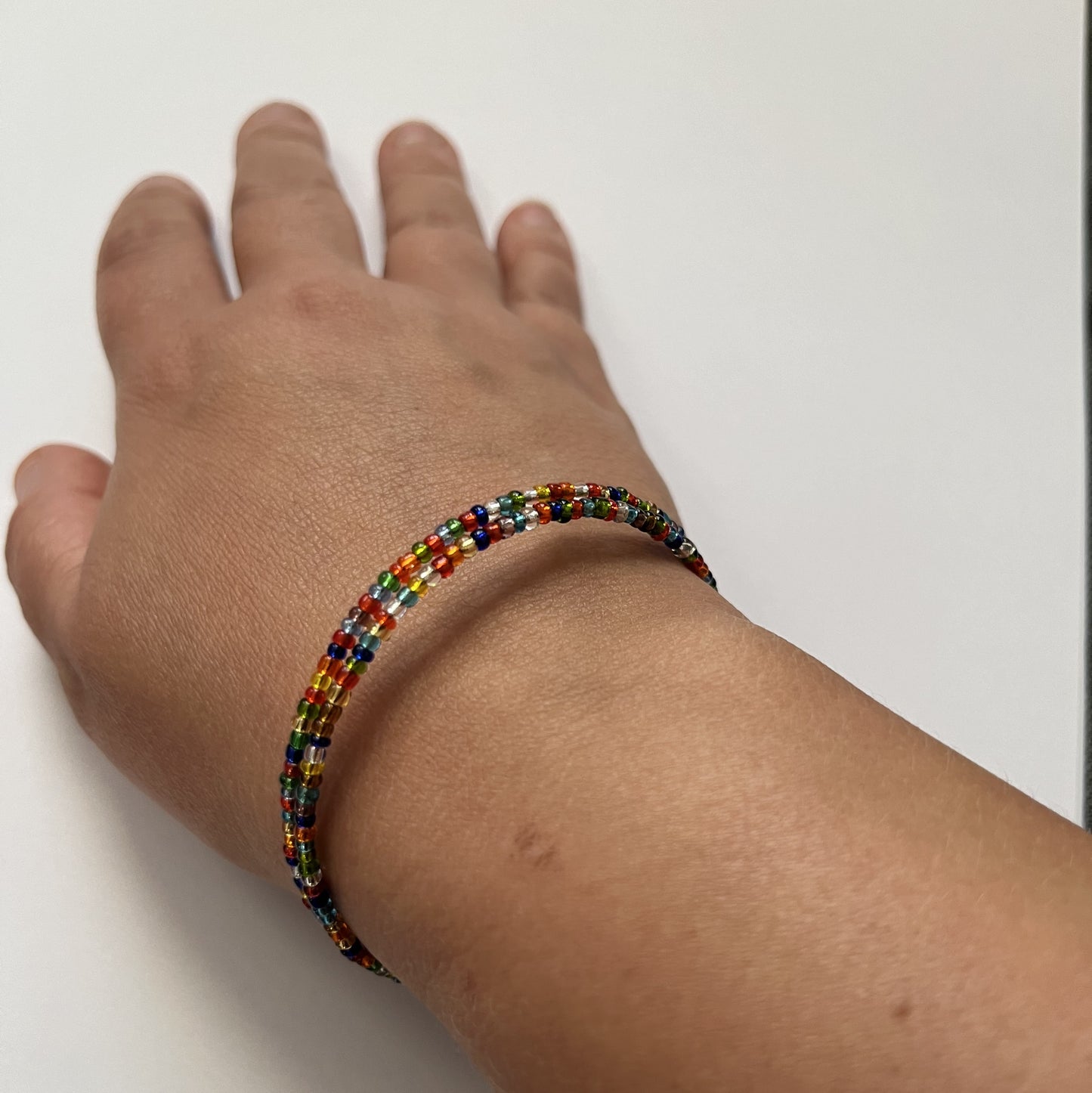 Colorful beaded bracelet